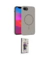 ieg™ iPhone 16E Kılıf Siluet Doku Özel Seri - Siyah Bilvis 3D Cam Ekran Koruyucu
