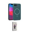 ieg™ iPhone 16E Kılıf Siluet Doku Özel Seri - Siyah Bilvis 3D Cam Ekran Koruyucu