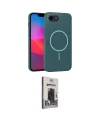 ieg™ iPhone 16E Kılıf Siluet Doku Özel Seri - Siyah Bilvis Hayalet Cam Ekran Koruyucu