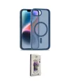 ieg™ iPhone 16E Kılıf Siluet Minimal Prime - Siyah Bilvis 3D Cam Ekran Koruyucu