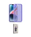 ieg™ iPhone 16E Kılıf Siluet Minimal Prime - Siyah Bilvis 3D Cam Ekran Koruyucu