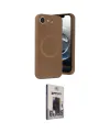 ieg™ iPhone 16E Kılıf Ufuk Serisi - Siyah Bilvis Hayalet Cam Ekran Koruyucu