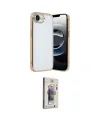 ieg™ iPhone 16E Kılıf Vadi Minimal - Siyah Bilvis 3D Cam Ekran Koruyucu