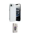 ieg™ iPhone 16E Kılıf Vadi Minimal - Siyah Bilvis 3D Cam Ekran Koruyucu