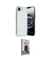 ieg™ iPhone 16E Kılıf Vadi Minimal - Siyah Bilvis Hayalet Cam Ekran Koruyucu