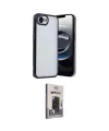 ieg™ iPhone 16E Kılıf Vadi Minimal - Siyah Bilvis Hayalet Cam Ekran Koruyucu