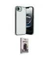 ieg™ iPhone 16E Kılıf Vadi Minimal - Siyah Bilvis Hayalet Cam Ekran Koruyucu