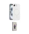 ieg™ iPhone 16E Kılıf Yankı Form Serisi - Siyah Bilvis 3D Cam Ekran Koruyucu