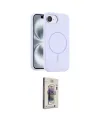 ieg™ iPhone 16E Kılıf Yankı Form Serisi - Siyah Bilvis 3D Cam Ekran Koruyucu