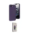 ieg™ iPhone 16E Kılıf Yankı Yansıma Özel Seri - Siyah Bilvis 3D Cam Ekran Koruyucu