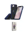 ieg™ iPhone 16E Kılıf Yörünge Çizgi - Siyah Bilvis 3D Cam Ekran Koruyucu