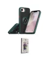 ieg™ iPhone 16E Kılıf Yörünge Çizgi - Siyah Bilvis 3D Cam Ekran Koruyucu