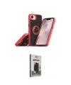 ieg™ iPhone 16E Kılıf Yörünge Çizgi - Siyah Bilvis Hayalet Cam Ekran Koruyucu