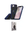 ieg™ iPhone 16E Kılıf Yörünge Çizgi - Siyah Bilvis Hayalet Cam Ekran Koruyucu