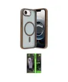 ieg™ iPhone 16E Kılıf Yörünge Klasik - Şeffaf 360 Full Body Arka Koruyucu
