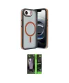 ieg™ iPhone 16E Kılıf Yörünge Klasik - Şeffaf 360 Full Body Arka Koruyucu