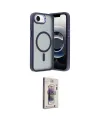 ieg™ iPhone 16E Kılıf Yörünge Klasik - Siyah Bilvis 3D Cam Ekran Koruyucu