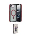 ieg™ iPhone 16E Kılıf Yörünge Klasik - Siyah Bilvis 3D Cam Ekran Koruyucu