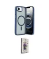 ieg™ iPhone 16E Kılıf Yörünge Klasik - Siyah Bilvis 3D Cam Ekran Koruyucu