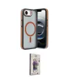 ieg™ iPhone 16E Kılıf Yörünge Klasik - Siyah Bilvis 3D Cam Ekran Koruyucu