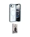 ieg™ iPhone 16E Kılıf Yörünge Klasik - Siyah Bilvis Hayalet Cam Ekran Koruyucu