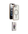 ieg™ iPhone 16E Kılıf Zirve Doku Prime - Siyah Bilvis 3D Cam Ekran Koruyucu