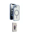 ieg™ iPhone 16E Kılıf Zirve Doku Prime - Siyah Bilvis 3D Cam Ekran Koruyucu
