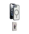 ieg™ iPhone 16E Kılıf Zirve Doku Prime - Siyah Bilvis 3D Cam Ekran Koruyucu