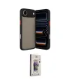 ieg™ iPhone 17 Air Kılıf Ahenk Çizgi Serisi - Siyah Bilvis 3D Cam Ekran Koruyucu