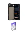 ieg™ iPhone 17 Air Kılıf Ahenk Çizgi Serisi - Siyah Bilvis 5in1 3D Magic Cam Ekran Koruyucu