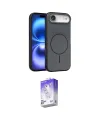 ieg™ iPhone 17 Air Kılıf Atlas Asil Prime - Siyah Bilvis 5in1 3D Magic Cam Ekran Koruyucu