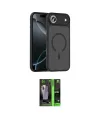 ieg™ iPhone 17 Air Kılıf Doruk Form Serisi - Siyah 360 Mat Full Body Arka Koruyucu