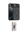 ieg™ iPhone 17 Air Kılıf Doruk Form Serisi - Siyah Bilvis 3D Cam Ekran Koruyucu
