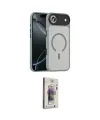 ieg™ iPhone 17 Air Kılıf Doruk Form Serisi - Siyah Bilvis 3D Cam Ekran Koruyucu