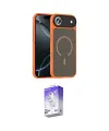 ieg™ iPhone 17 Air Kılıf Doruk Form Serisi - Siyah Bilvis 5in1 3D Magic Cam Ekran Koruyucu