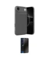 ieg™ iPhone 17 Air Kılıf Eksen Form Prime - Siyah 3D Antistatik Hayalet Cam Ekran Koruyucu