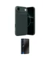 ieg™ iPhone 17 Air Kılıf Eksen Form Prime - Siyah 3D Antistatik Hayalet Cam Ekran Koruyucu