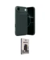 ieg™ iPhone 17 Air Kılıf Eksen Form Prime - Siyah Bilvis Hayalet Cam Ekran Koruyucu