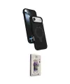 ieg™ iPhone 17 Air Kılıf İz Işık Koleksiyonu - Siyah Bilvis 3D Cam Ekran Koruyucu