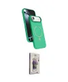 ieg™ iPhone 17 Air Kılıf İz Işık Koleksiyonu - Siyah Bilvis 3D Cam Ekran Koruyucu