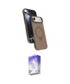 ieg™ iPhone 17 Air Kılıf İz Işık Koleksiyonu - Siyah Bilvis 5in1 3D Magic Cam Ekran Koruyucu