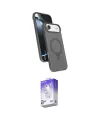 ieg™ iPhone 17 Air Kılıf İz Işık Koleksiyonu - Siyah Bilvis 5in1 3D Magic Cam Ekran Koruyucu
