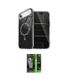 ieg™ iPhone 17 Air Kılıf Kıvılcım Form Prime - Şeffaf 360 Full Body Arka Koruyucu