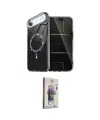 ieg™ iPhone 17 Air Kılıf Kıvılcım Form Prime - Siyah Bilvis 3D Cam Ekran Koruyucu