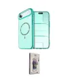 ieg™ iPhone 17 Air Kılıf Kıvılcım Form Prime - Siyah Bilvis 3D Cam Ekran Koruyucu