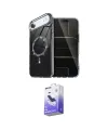 ieg™ iPhone 17 Air Kılıf Kıvılcım Form Prime - Siyah Bilvis 5in1 5D Magic Hayalet Cam Ekran Koruyucu
