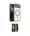 ieg™ iPhone 17 Air Kılıf Kıvılcım Prime - Siyah 360 Mat Full Body Arka Koruyucu