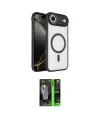 ieg™ iPhone 17 Air Kılıf Kıvılcım Prime - Siyah 360 Mat Full Body Arka Koruyucu