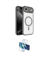 ieg™ iPhone 17 Air Kılıf Kıvılcım Prime - Siyah 3D Antistatik Cam Ekran Koruyucu