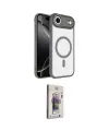 ieg™ iPhone 17 Air Kılıf Kıvılcım Prime - Siyah Bilvis 3D Cam Ekran Koruyucu